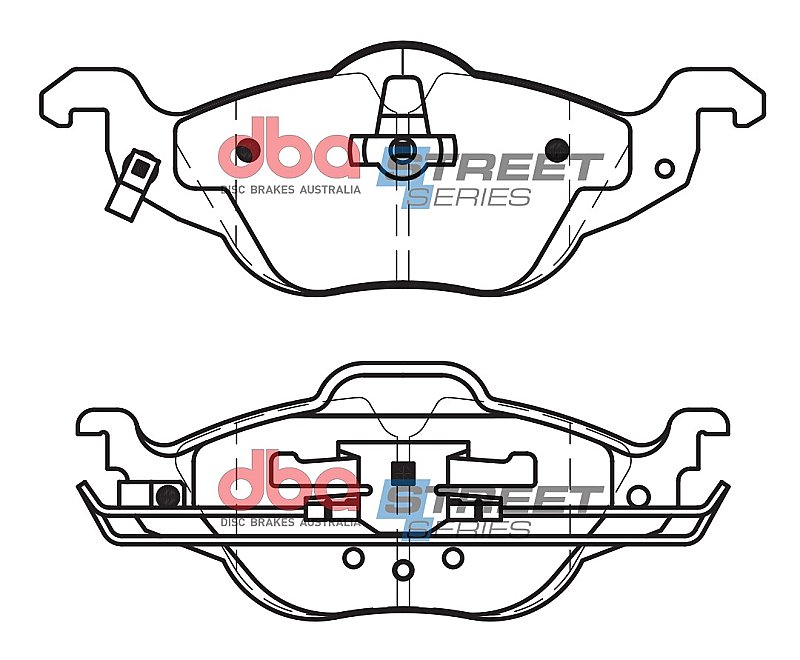 DBA Street Series Ceramic Brake Pads 177.7/160mm x 62.1/63.1mm DB1424SS - Front