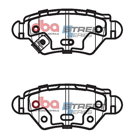 DBA Street Series Ceramic Brake Pads 104.8mm x 42.7mm DB1425SS - Rear