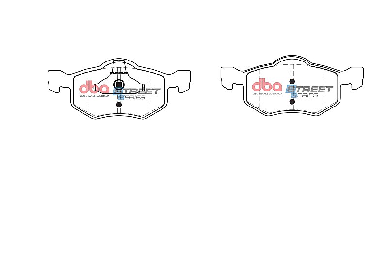 DBA Street Series Ceramic Brake Pads 156.4mm x 66.5mm DB1426SS - Front