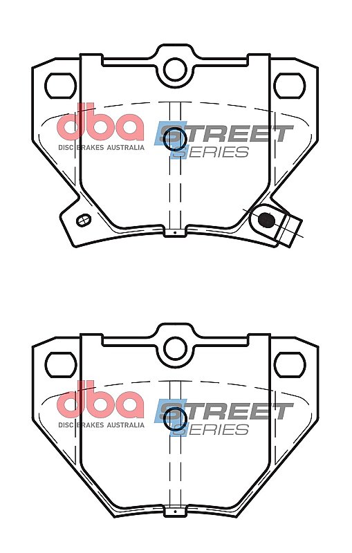 DBA Street Series Ceramic Brake Pads 78.5mm x 56.1mm DB1429SS - Rear