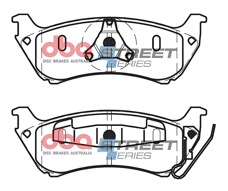 DBA Street Series Ceramic Brake Pads 140/140mm x 60.9/50.1mm DB1430SS - Front
