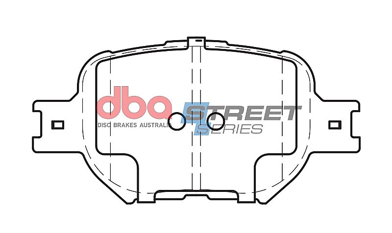 DBA Street Series Ceramic Brake Pads 117.5mm x 58.7mm DB1431SS - Front