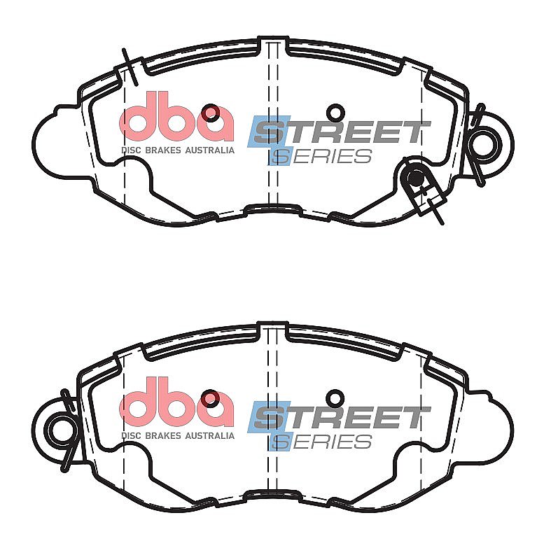 DBA Street Series Ceramic Brake Pads 168.7mm x 65.3mm DB1436SS - Front