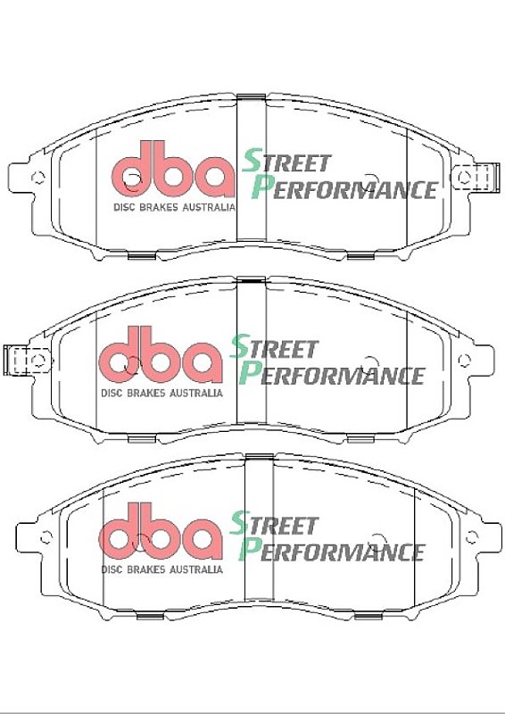 DBA Street Performance Brake Pads 164.1mm x 57mm DB1439SP - Front