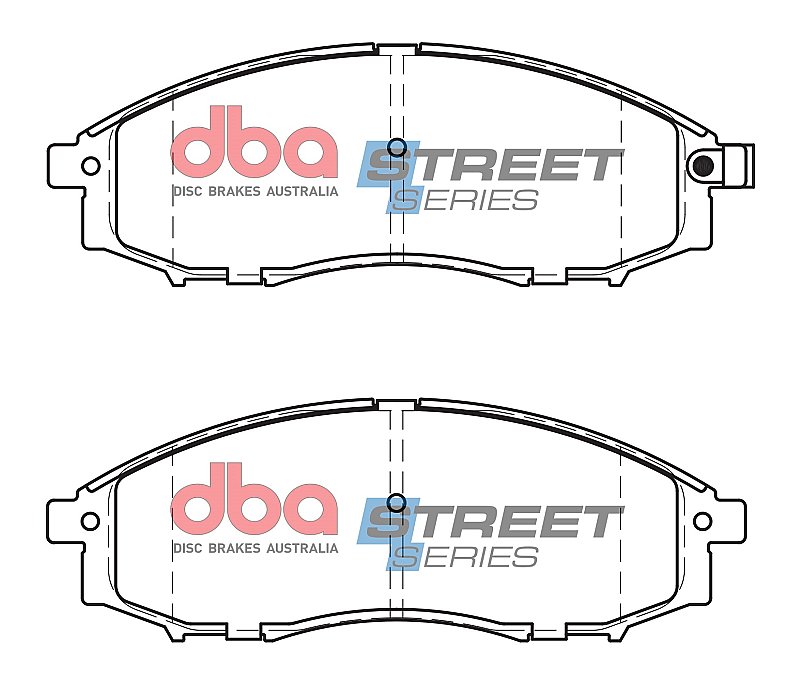 DBA Street Series Ceramic Brake Pads 164.1mm x 56.8mm DB1439SS - Front