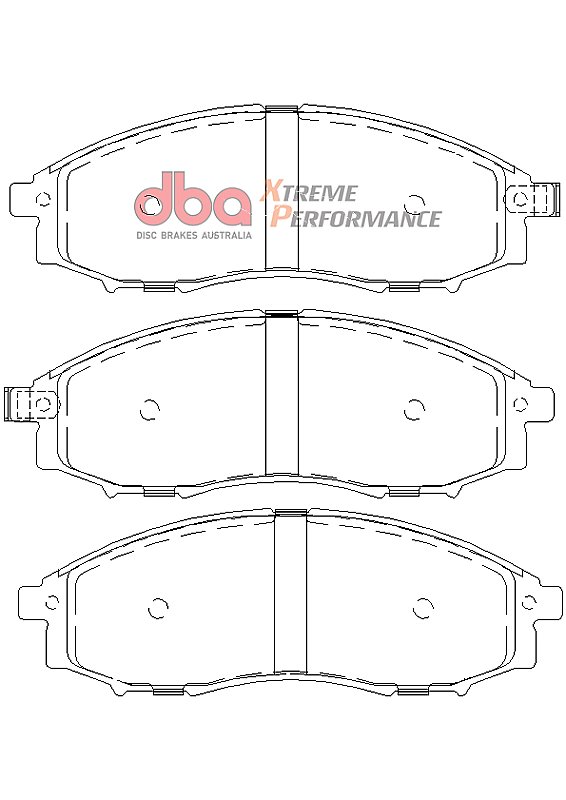 DBA Xtreme Performance Brake Pads 164.1mm x 57mm DB1439XP - Front