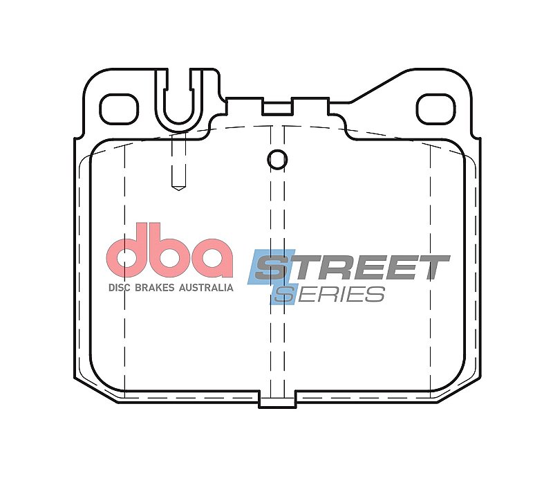 DBA Street Series Ceramic Brake Pads 89.7mm x 73.5mm DB143SS - Front