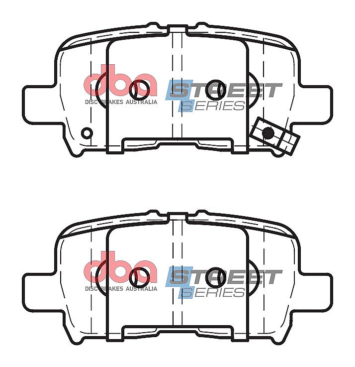 DBA Street Series Ceramic Brake Pads 101mm x 43.4mm DB1440SS - Front