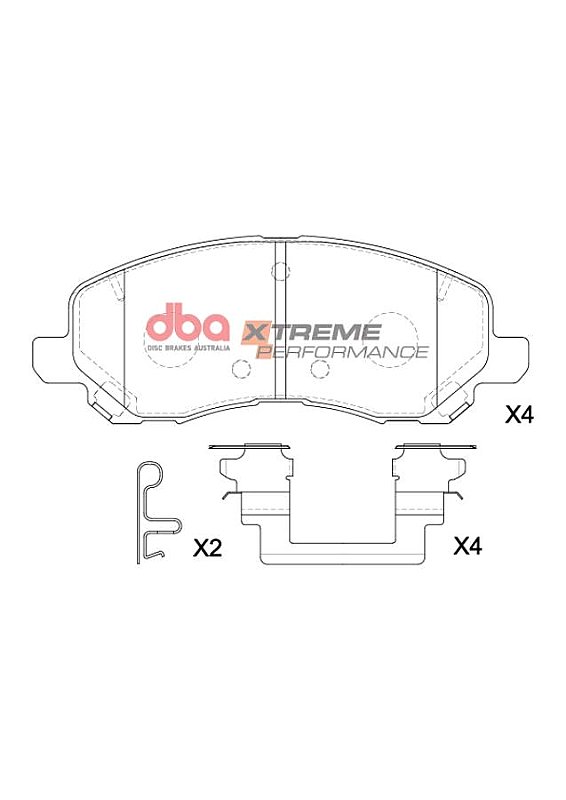 DBA Xtreme Performance Brake Pads 144.9mm x 55.1mm DB1441XP - Front