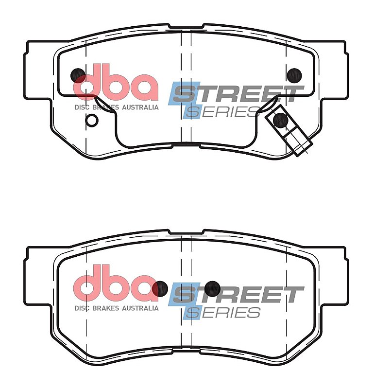 DBA Street Series Ceramic Brake Pads 98.8mm x 40.8mm DB1451SS - Rear