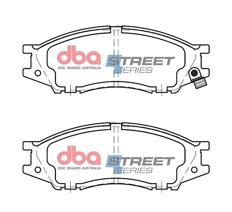 DBA Street Series Ceramic Brake Pads 135mm x 48.6mm DB1454SS - Front