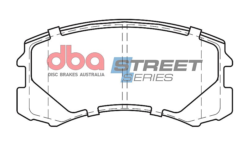 DBA Street Series Ceramic Brake Pads 114.2mm x 56.5mm DB1455SS - Front