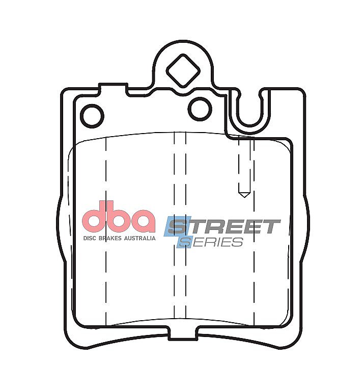 DBA Street Series Ceramic Brake Pads 64.1mm x 78.2mm DB1457SS - Rear