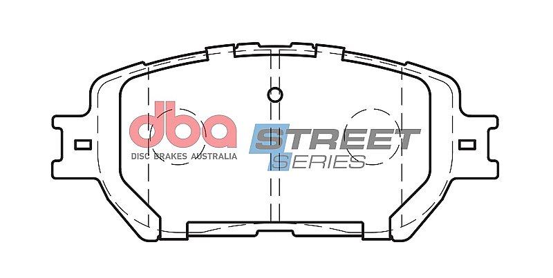 DBA Street Series Ceramic Brake Pads 131.6mm x 58.4mm DB1462SS - Front