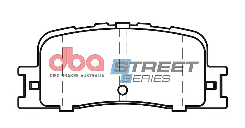 DBA Street Series Ceramic Brake Pads 93.1mm x 37.8mm DB1463SS - Rear