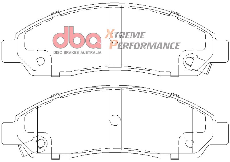 DBA Xtreme Performance Brake Pads 167.4mm x 54mm DB1468XP - Front