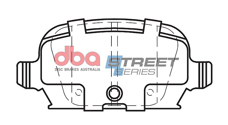 DBA Street Series Ceramic Brake Pads 95.7mm x 44.1mm DB1472SS - Rear