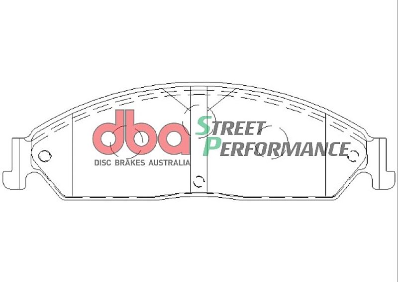 DBA Street Performance Brake Pads 189.5mm x 57.1mm DB1473SP - Front
