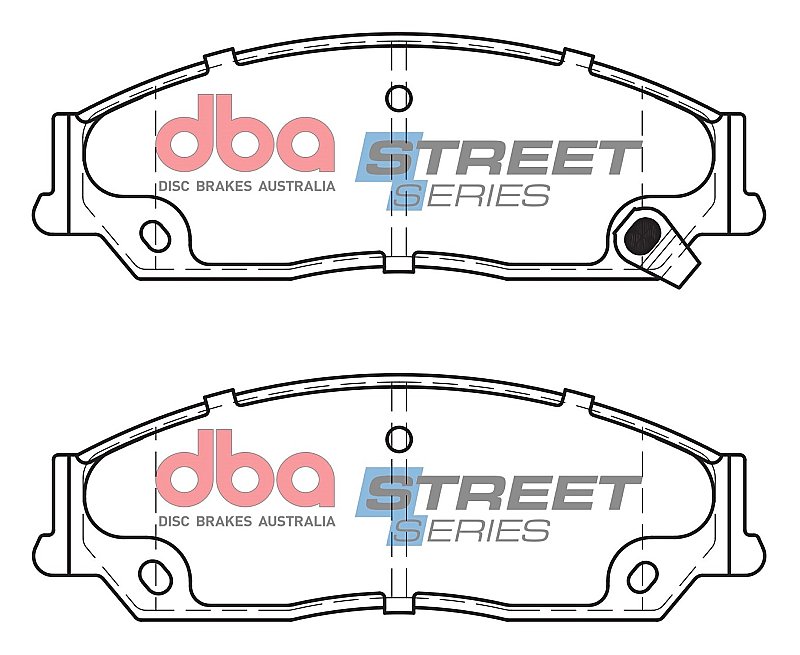 DBA Street Series Ceramic Brake Pads 151mm x 50.5mm DB1474SS - Front