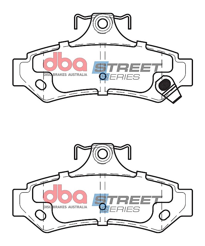 DBA Street Series Ceramic Brake Pads 113.7mm x 56.5mm DB1475SS - Rear