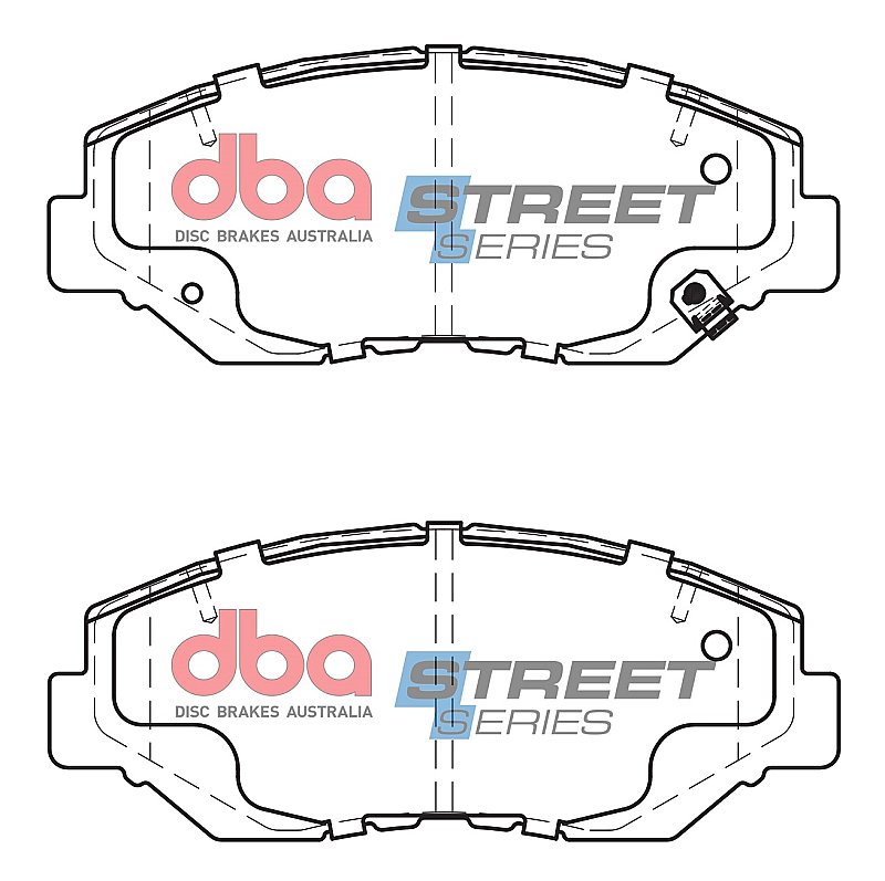 DBA Street Series Ceramic Brake Pads 141.7mm x 56.6mm DB1481SS - Front