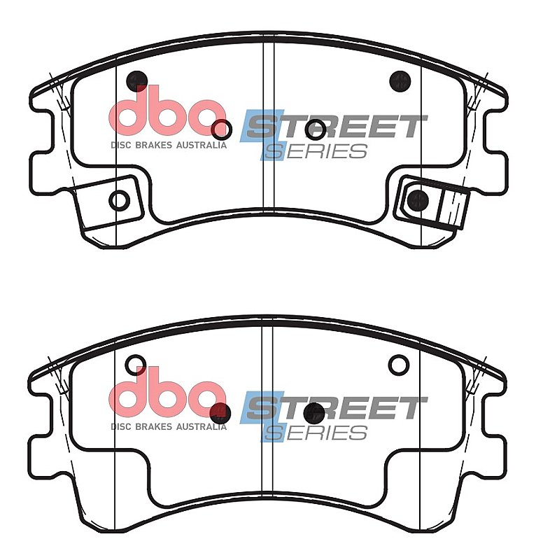DBA Street Series Ceramic Brake Pads 132mm x 59.6mm DB1484SS - Front