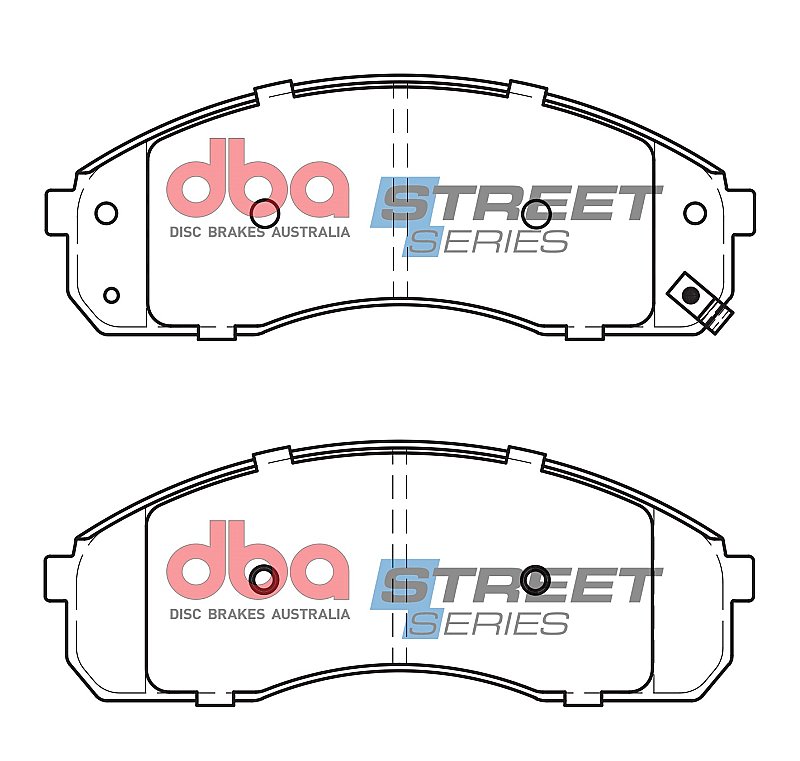 DBA Street Series Semi-Metallic Brake Pads 154.1mm x 56.4mm DB1489SS - Front