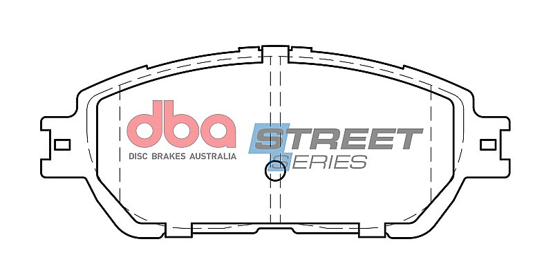 DBA Street Series Ceramic Brake Pads 143.4mm x 58.4mm DB1490SS - Front