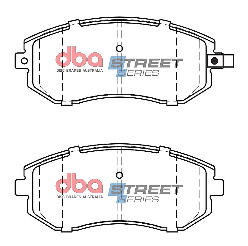 DBA Street Series Ceramic Brake Pads 137.1mm x 56.8mm DB1491SS - Front