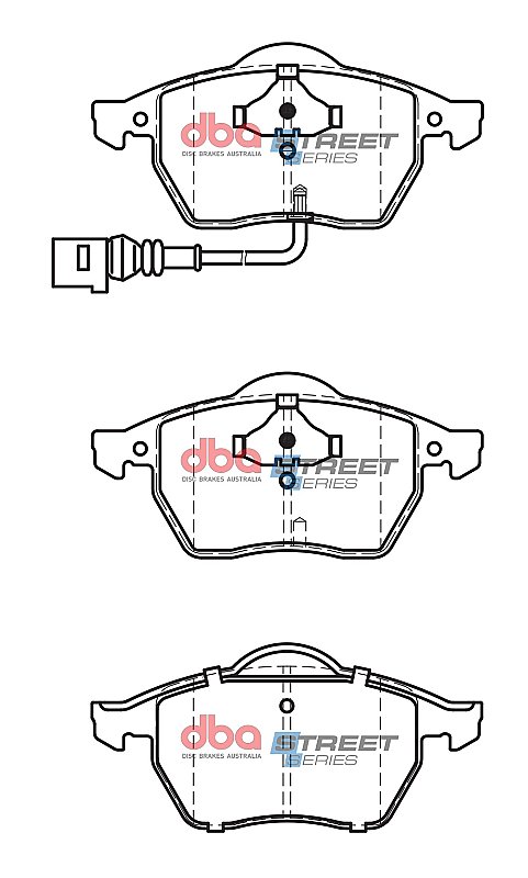 DBA Street Series Ceramic Brake Pads 156.3mm x 74mm DB1492SS - Front