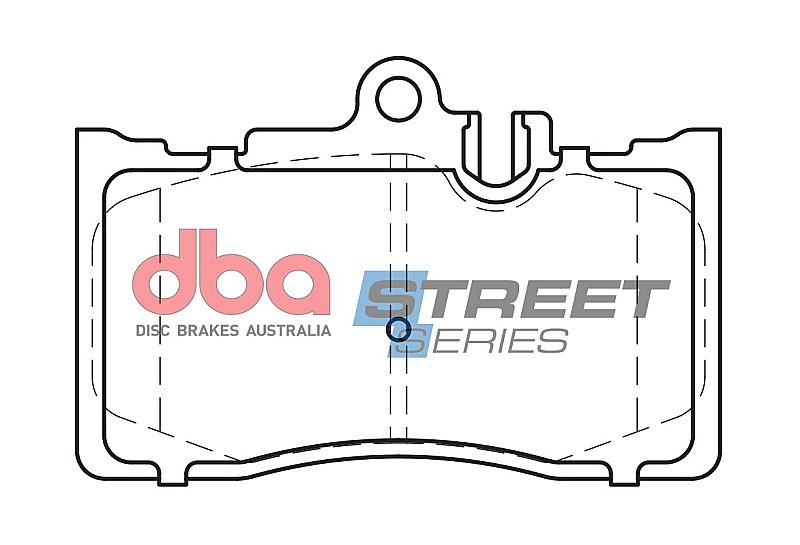DBA Street Series Ceramic Brake Pads 118.6mm x 77.6mm DB1496SS - Front