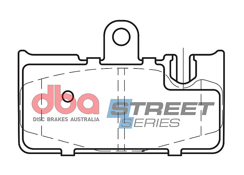 DBA Street Series Ceramic Brake Pads 96.3mm x 62.1mm DB1497SS - Rear