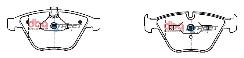 DBA Street Series Ceramic Brake Pads 155.2mm x 68.2mm DB1498SS - Front