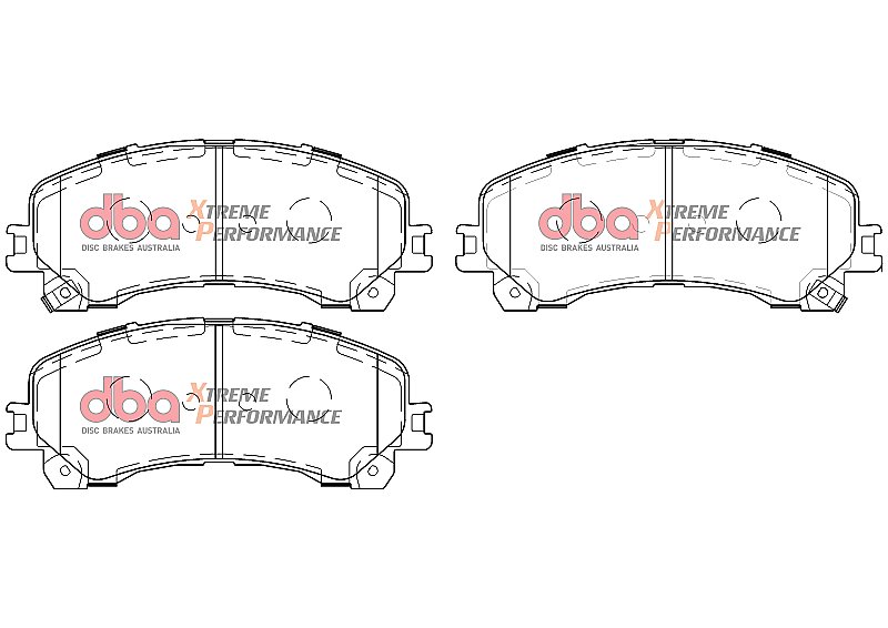 DBA Xtreme Performance Brake Pads 151.8mm x 61.1mm DB15000XP - Front