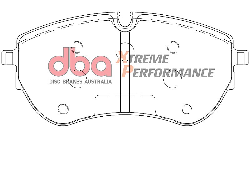 DBA Xtreme Performance Brake Pads 163.5mm x 75.5mm DB15001XP - Front