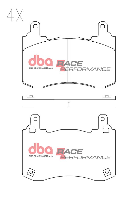 DBA Race Performance Brake Pads 131.9mm x 91.5mm DB15003RP - Front