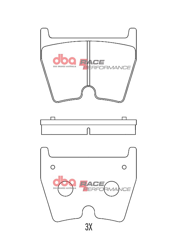 Front DBA Brake Pads Race Performance to fit Audi RS3 TTRS