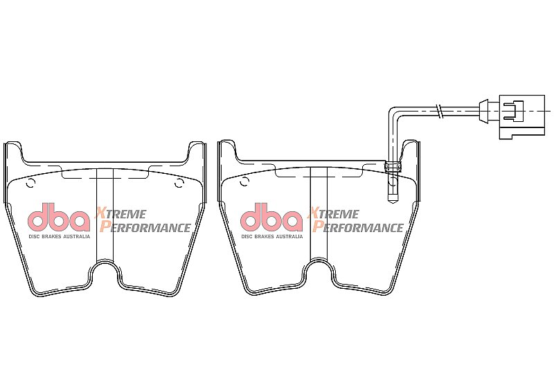 DBA Brake Kit - 5000 T3 Slotted & Xtreme Performance Brake Pads (2x DBA52844SLVS + DB15005XP) DBA52844SLVS-15005XP