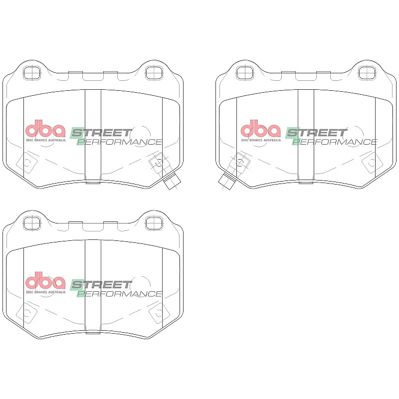 DBA Street Performance Brake Pads 103.6mm x 73.7mm DB15007SP - Rear