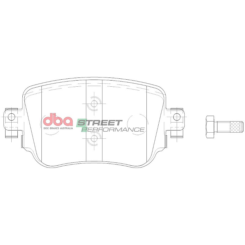 Rear DBA Performance Street Pads for Audi VW Skoda