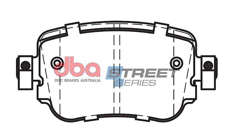 DBA Street Series Ceramic Brake Pads 104.1mm x 52.1mm DB15009SS - Rear