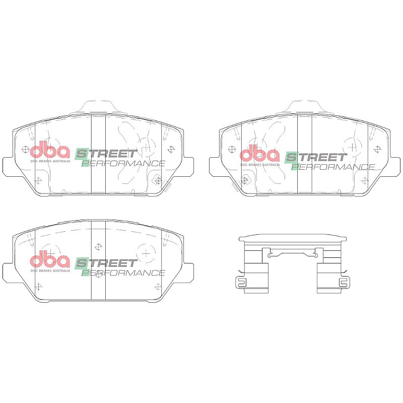 Front DBA Performance Street Pads to fit Hyundai