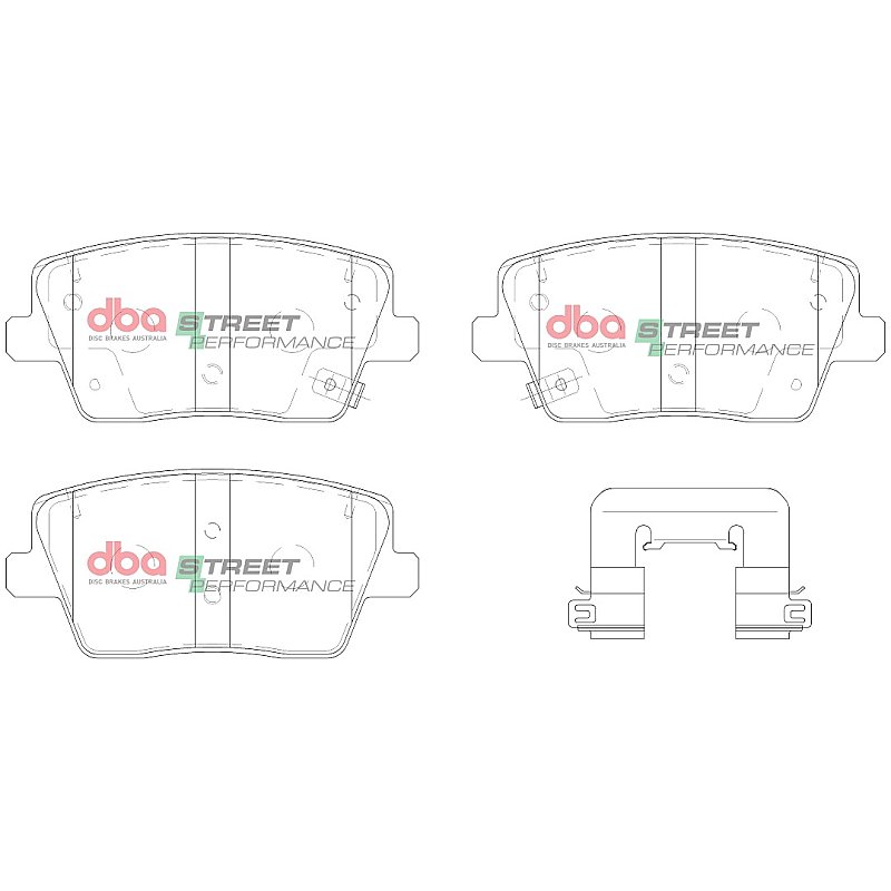 Rear DBA Performance Street Pads to fit Hyundai