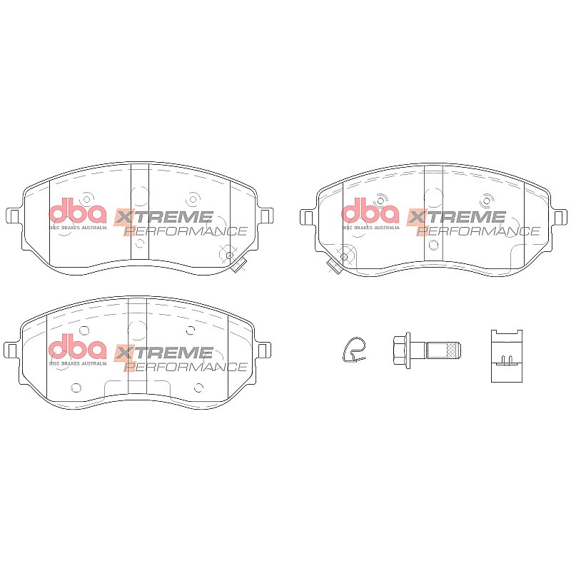 DBA Xtreme Performance Brake Pads 163.4mm x 69.7mm DB15014XP - Front