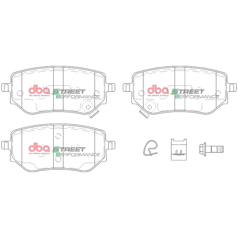 DBA Street Performance Brake Pads 112.8mm x 48.1mm DB15015SP - Rear