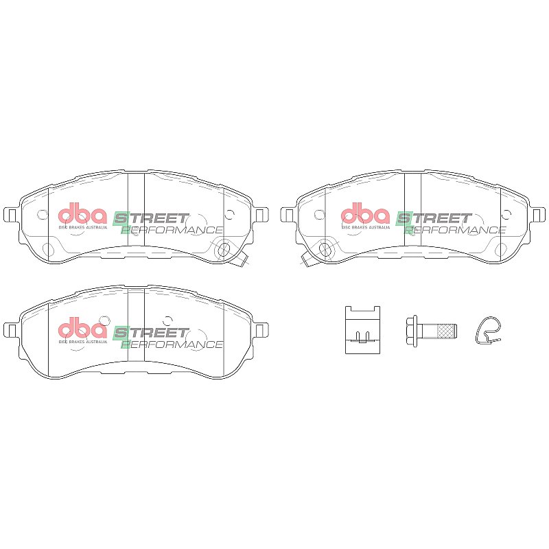 DBA Street Performance Brake Pads 147.7mm x 52.4mm DB15016SP - Rear