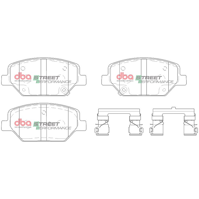 DBA Street Performance Brake Pads 147.7mm x 52.4mm DB15017SP - Front
