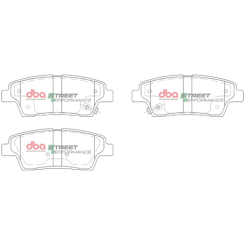 DBA Street Performance Brake Pads 116.8mm x 43.8mm DB15022SP - Rear