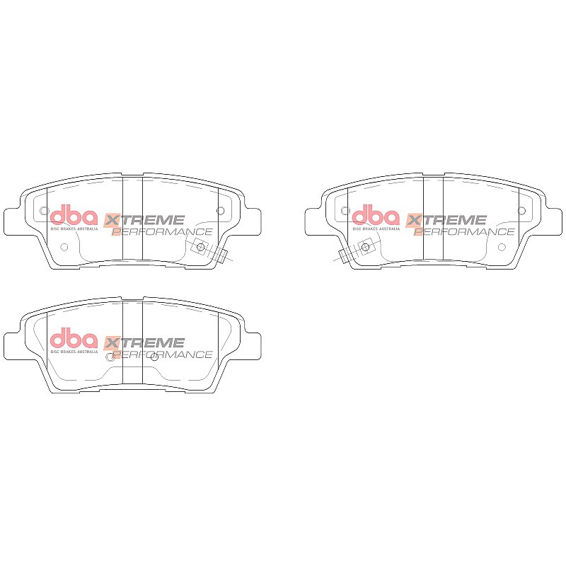 DBA Xtreme Performance Brake Pads 116.8mm x 43.8mm DB15022XP - Rear