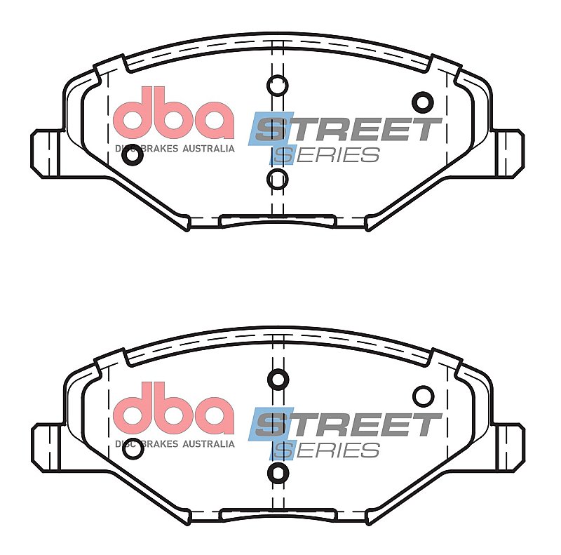 DBA Street Series Ceramic Brake Pads 131.2mm x 52.7mm DB15024SS - Front